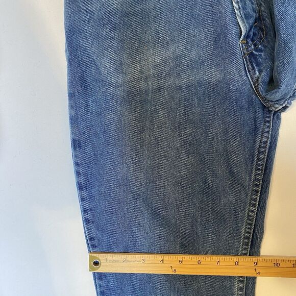 Vintage 90s Levis 512 Jeans Women 27 Blue High Rise Mom Tapered Leg Made USA - Picture 8 of 13
